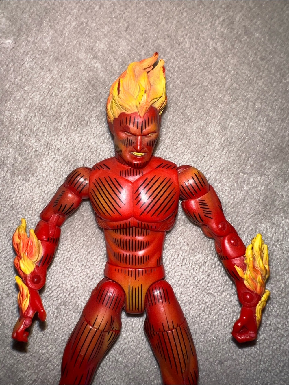 Marvel Legends Series II Human Torch 6" - Toy Biz 2002 Action Figure